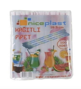 Nice Kağıtlı Pipet 100'lü X 10 Adet #1