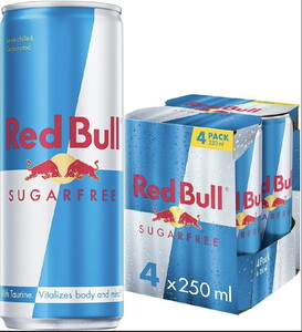 Red Bull Enerji İçeceği Sugarfree 250 ml 4'lü X 6 Adet #1
