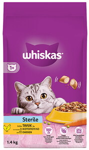 Whiskas Kuru Mama Sterile Tavuklu 1,4 kg X 6 Adet #1