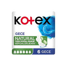 Kotex Natural Ultra Single Gece Ped 6'lı X 24 Adet #1