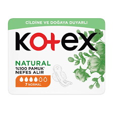 Kotex Natural Single Normal Ped 7'li X 24 Adet #1