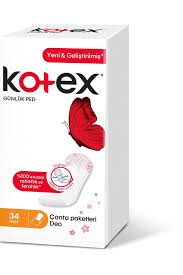 Kotex İnce Parfümsüz Günlük Ped 34'lü X 15 Adet #1