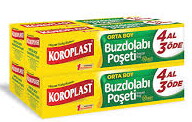 Koroplast Buzdolabı Poşeti 4'lü Orta Boy X 24 Adet #1
