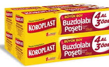 Koroplast Buzdolabı Poşeti 4'lü Büyük Boy X 24 Adet #1